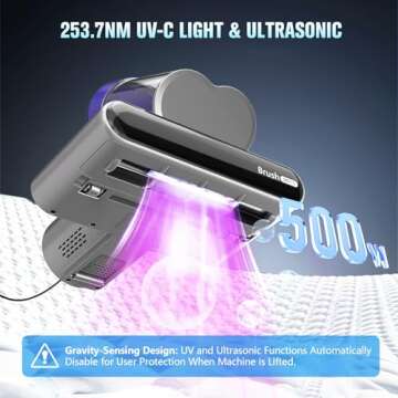 Mattress Vacuum Cleaner, UV Bed Vacuum Cleaner,16Kpa Powerful Handheld Vacuums with Heating & Ultras...