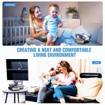 Mattress Vacuum Cleaner, UV Bed Vacuum Cleaner,16Kpa Powerful Handheld Vacuums with Heating & Ultrasonic & Anion for Mattress Bed Home Dust Pet Hair,500W(Corded,Deep Purple)