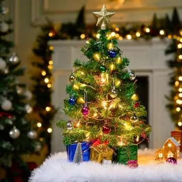 JOYIN 10.8ft Christmas Berry Garland String Light Beaded