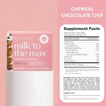 Boobie Bars for Lactation Support and Milk Supply