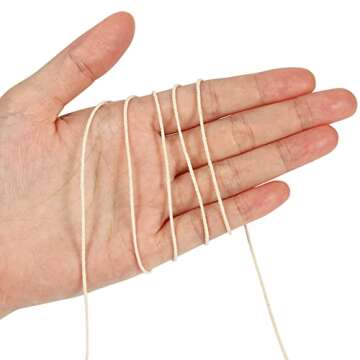 Tenn Well Butchers Cooking Twine, 328 Feet 3Ply 1mm Cotton Bakers Twine, Food Safe Kitchen String for Roasting, Trussing Meat and Turkey, Food Prep, Baking and More