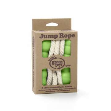 Green Toys Jump Rope - BPA Free, Phthalates Free, Green Handle Skipping Rope for Better Health, Incr...