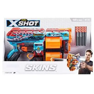 X-Shot Skins Dread - Apocalypse Dart Blaster with 12 Darts
