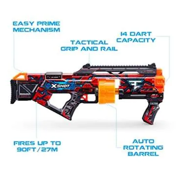 X-Shot Skins Dread - Apocalypse Dart Blaster with 12 Darts