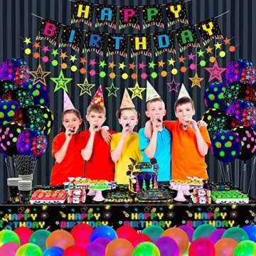 Glow Neon Party Supplies Set for Vibrant Celebrations