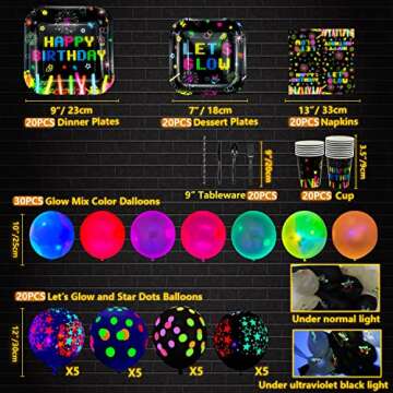 Glow Neon Party Supplies Set for Vibrant Celebrations
