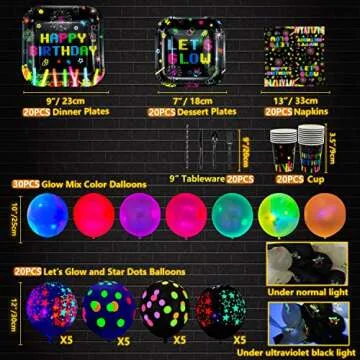 Glow Neon Party Supplies Set for Vibrant Celebrations