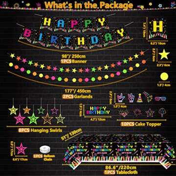 Glow Neon Party Supplies Set for Vibrant Celebrations