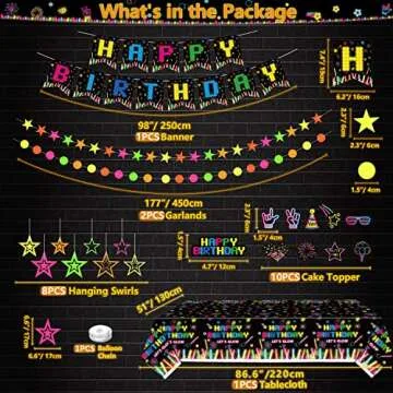 Glow Neon Party Supplies Set for Vibrant Celebrations