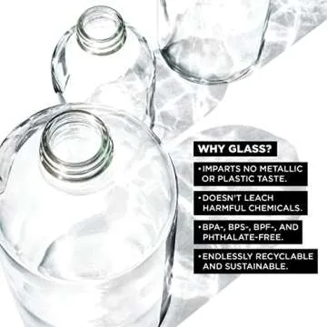 bkr Big Smooth 1L Leakproof Glass Water Bottle - Tutu