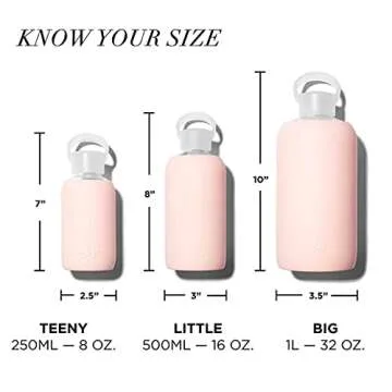 bkr Big Smooth 1L Leakproof Glass Water Bottle - Tutu