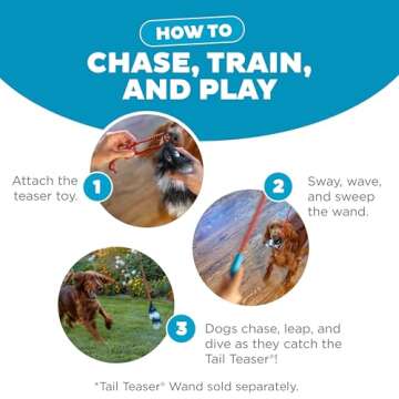 Outward Hound Tail Teaser Replacement Lure for Dog Teaser Wand, Fox