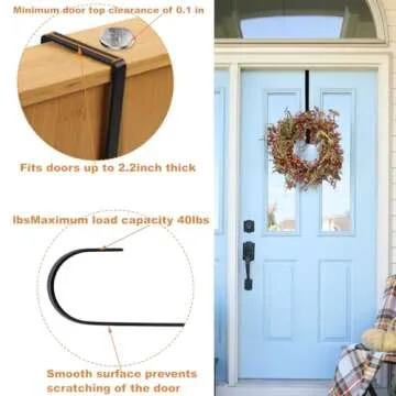 Durable PECULA Wreath Hangers for Every Occasion