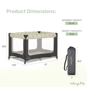 Dream On Me Zodiak Portable Playard Lightweight Easy Setup