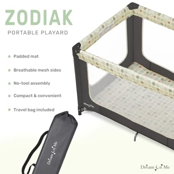 Dream On Me Zodiak Portable Playard Lightweight Easy Setup
