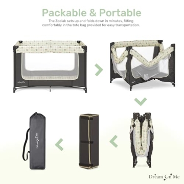 Dream On Me Zodiak Portable Playard Lightweight Easy Setup