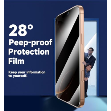 Tempered Glass Screen Protector for iPhone 16 Pro