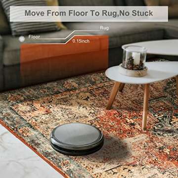 Wonnitar Oriental 5x7 Area Rugs,Washable Large Living Room Rug,Non-Slip Ultra-Thin Vintage Throw Rug for Dining Room,Retro Stain Resistant Floor Mat for Mud Room Basement Entry,Orange