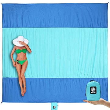 Wekapo Beach Blanket Sandproof Travel Mat for Outdoors