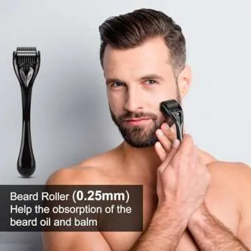 MALE GOD Beard Growth Kit with Essential Grooming Tools and Travel Bag