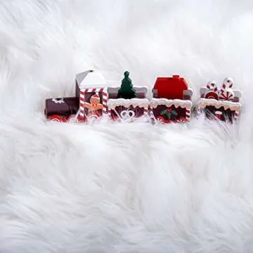 Noahas White Faux Fur Rug,Luxury Fluffy Rugs for Bedroom,4 x 6 Feet Washable Area Rugs,Sheepskin Bedroom Rug,Furry Carpet Small Shag Rug,Soft Throw Rugs for Living Room,Kids Boys Girls Room Decor