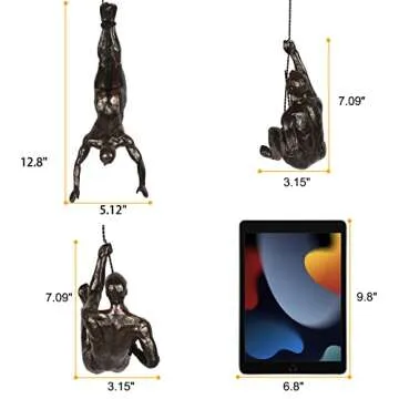 Unique Olpchee Nordic Climbing Wall Sculptures for Home Decor