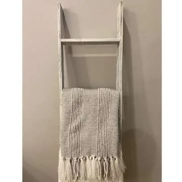 Barnwood USA Rustic Blanket Ladder for Living Room