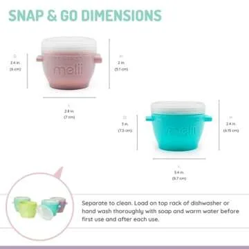 Melii Snap & Go Meal Prep Containers - Versatile Storage