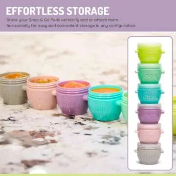 Melii Snap & Go Meal Prep Containers - Versatile Storage