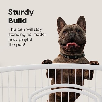 IRIS USA Puppy Playpen with Door - Safe Indoor Enclosure