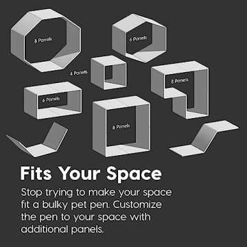 IRIS USA Puppy Playpen with Door - Safe Indoor Enclosure