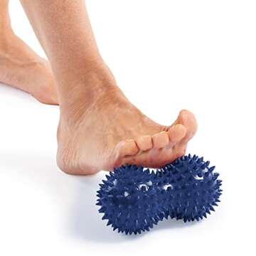 OPTP Franklin Method Fascia Massager Peanut — Contoured Peanut Massage Roller with Firm Points for...