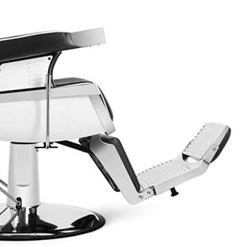 Artist hand Barber Chair Barbershop Chairs Hydraulic Recline Barber Chairs Salon Chair for Hair Stylist Tattoo Chair Barber Salon Equipment(Black1)