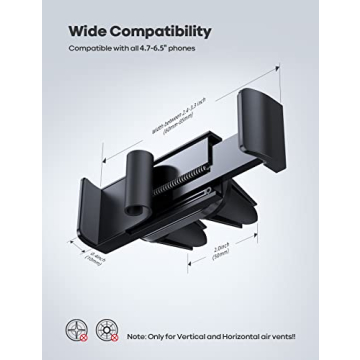 Lamicall Car Vent Phone Mount - Secure and Compact Holder