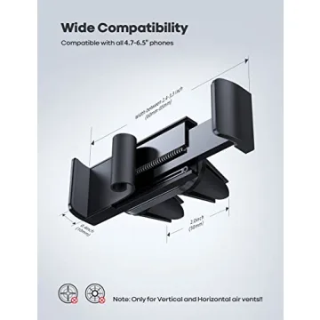 Lamicall Car Vent Phone Mount - Secure and Compact Holder