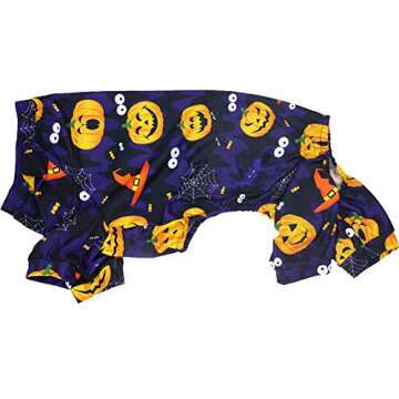 Lamphyface Halloween Dog Pajamas Clothes Pet Costume Apparel Coat Jumpsuit