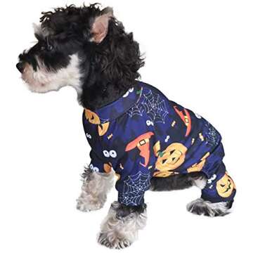 Lamphyface Halloween Dog Pajamas Clothes Pet Costume Apparel Coat Jumpsuit