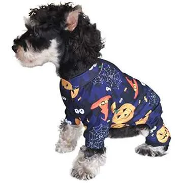 Lamphyface Halloween Dog Pajamas Clothes Pet Costume Apparel Coat Jumpsuit