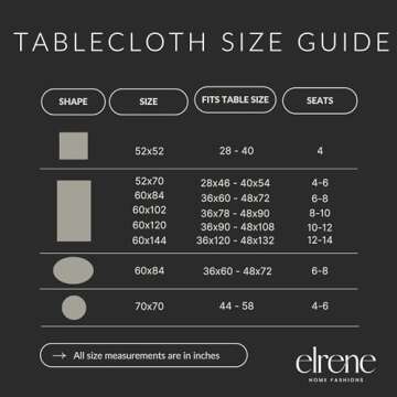 Elrene Holiday Tree Tablecloth, 60"X102" Wrinkle Resistant