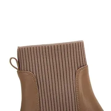 Stylish Coutgo Women’s Chelsea Platform Ankle Boots