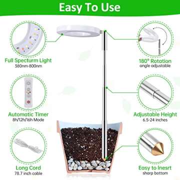 ROMSTO Grow Lights - Adjustable LED Plant Lighting