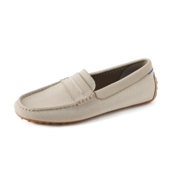 Rothy's The Driving Loafer Men's Slip-On Shoes, Casual Loafers, Barley Cool Brown, Made from Recycle...