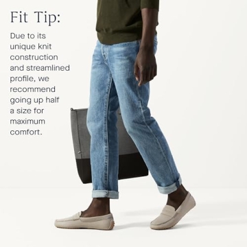 Rothy's The Driving Loafer Men's Slip-On Shoes, Casual Loafers, Barley Cool Brown, Made from Recycled Plastic Bottles & Machine Washable, Size 9