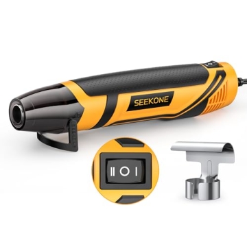 SEEKONE Mini Heat Gun - Compact 350W with 2 Temp Settings for Crafting, Vinyl, and Shrink Tubing