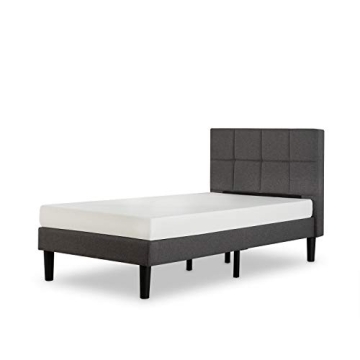 ZINUS Lottie Upholstered Platform Bed Frame Twin Grey