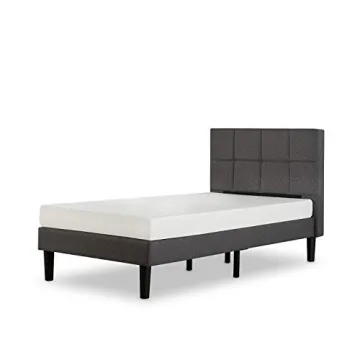 ZINUS Lottie Upholstered Platform Bed Frame Twin Grey