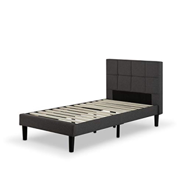 ZINUS Lottie Upholstered Platform Bed Frame Twin Grey