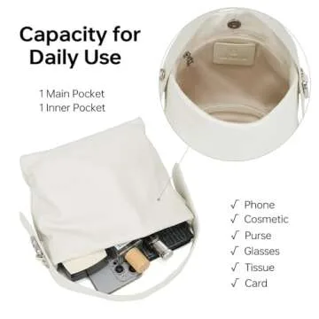 LA FESTIN Leather Hobo Bags for Women Stylish Handbag Crossbody Shoulder Tote Satchel Purse with Adjustable Strap for Daily Occasions