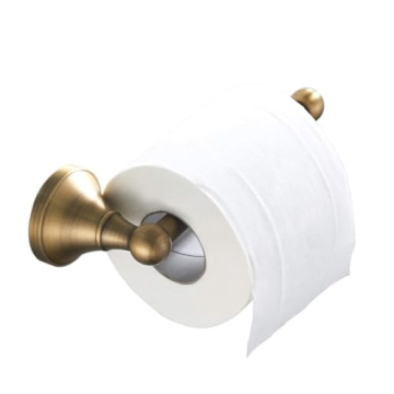 Flybath Antique Brass Toilet Paper Holder Easy to Install