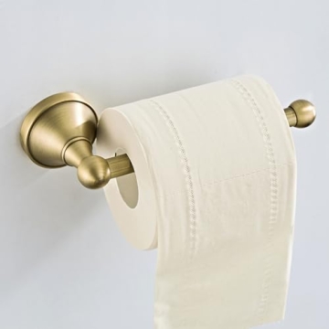 Flybath Antique Brass Toilet Paper Holder Easy to Install